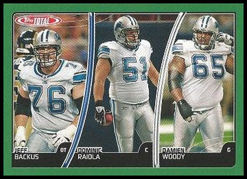 208 Damien Woody Dominic Raiola Jeff Backus